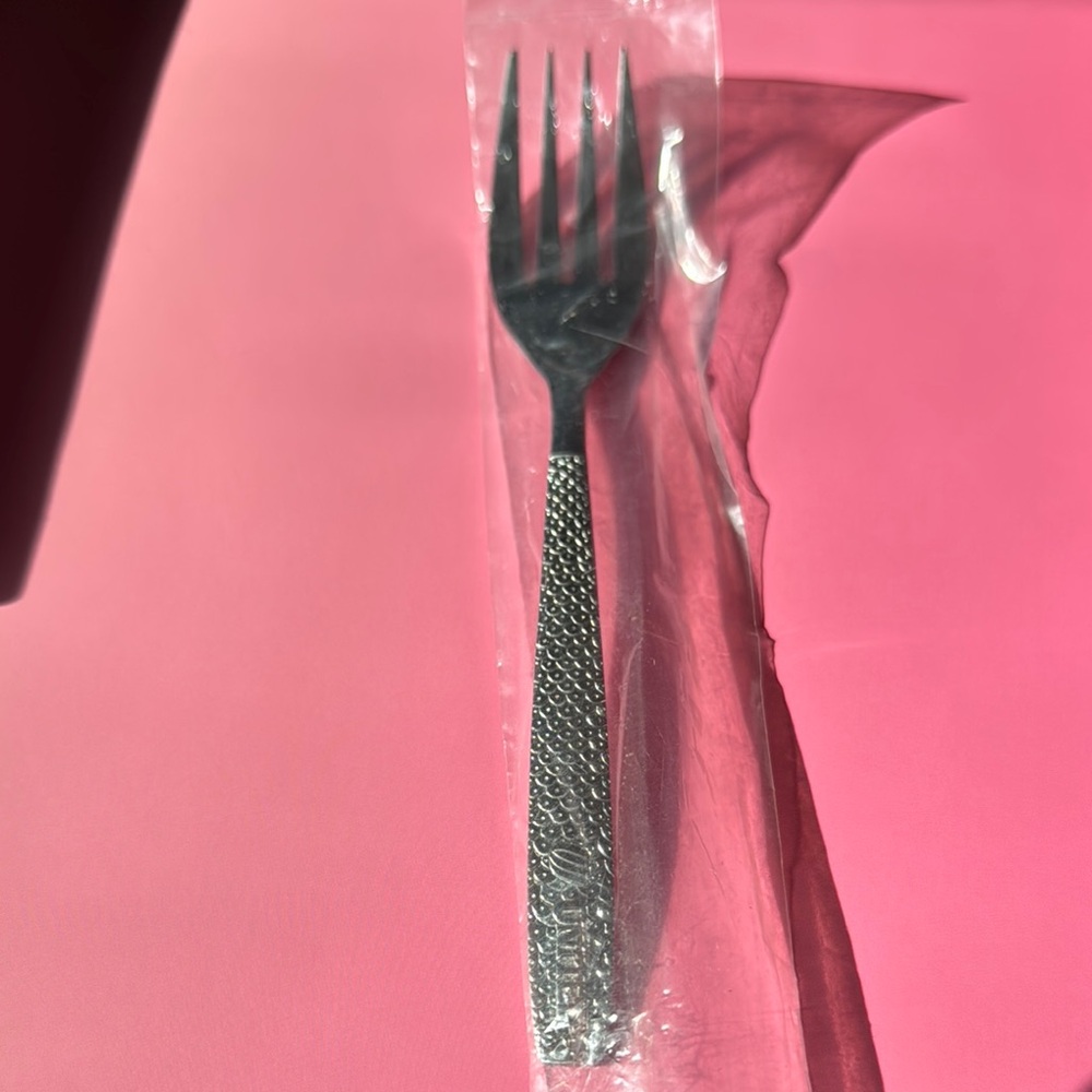 United Airlines (First Class)Elegant Silver Fork - Home Accents Decor 70’s era.